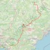 Trace GPS PARCOURS jour 5-270km-IBP461-bicycle, itinéraire, parcours