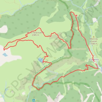 Trace GPS Circuit lac des Grenouilles - Lac Sainte-Marie - Mont Paracouerte, itinéraire, parcours