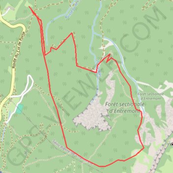 Trace GPS Gorges de l'Oiseau, itinéraire, parcours