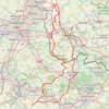 Trace GPS Route des Monts, itinéraire, parcours
