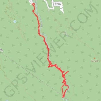 Trace GPS TAHITI - PEDESTRE - Papeete - La Fautaua itinéraire pour la cascade, itinéraire, parcours