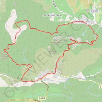 Trace GPS Montagne de Liausson - crête des Lousses - Mourèze, itinéraire, parcours