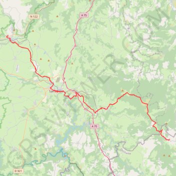 Trace GPS Étape 3 : Neussargues - Paulhac-en-Margeride, itinéraire, parcours