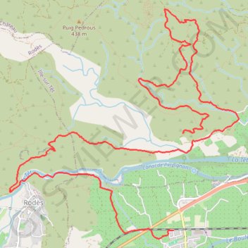 Trace GPS Enduro entre ille et rodes, itinéraire, parcours