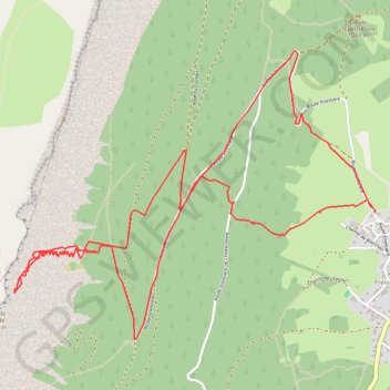 Trace GPS Pas de l'Oeille Couloir des Sultanes (Vercors), itinéraire, parcours