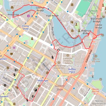 Trace GPS Chinatown - Singapore, itinéraire, parcours