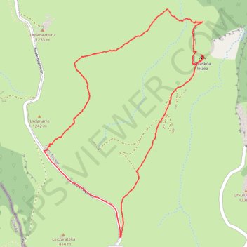 Trace GPS Randonnée découverte à la grotte d'Oillaskoa, itinéraire, parcours