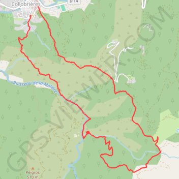 Trace GPS Rando à Collobrières, itinéraire, parcours