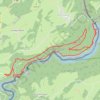 Trace GPS Le Saut du Doubs (25 - Doubs), itinéraire, parcours