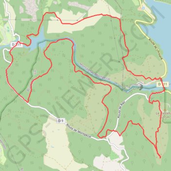 Trace GPS Les Basses Gorges du Verdon, itinéraire, parcours