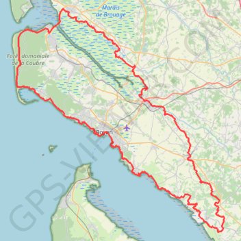 Trace GPS 15 - LE TOUR ROYAN ATLANTIQUE - DEPART de ROYAN par la rive droite de la Seudre, itinéraire, parcours