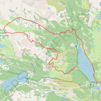 Trace GPS Néouvielle - Monpelat, itinéraire, parcours