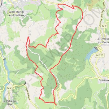 Trace GPS La Barollière-Col du Planil, itinéraire, parcours