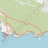 Trace GPS La boucle du Capo Pertusato à Bonifacio, itinéraire, parcours