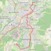 Trace GPS Brognard-Mandeure par les pistes cyclables, itinéraire, parcours