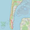 Trace GPS Tour du bassin d'Arcachon à pied jour 8, itinéraire, parcours