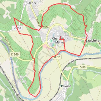 Trace GPS Entre ciel et vignes, itinéraire, parcours