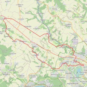 Trace GPS Guiry en Vexin, itinéraire, parcours