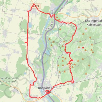 Trace GPS Le Kayserberg, itinéraire, parcours