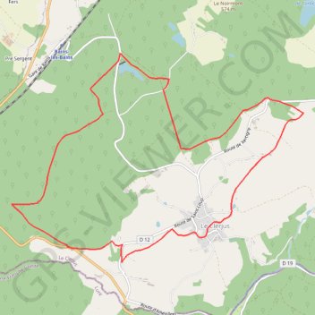 Trace GPS Chemins du Cœur des Vosges - Les Censeaux, itinéraire, parcours