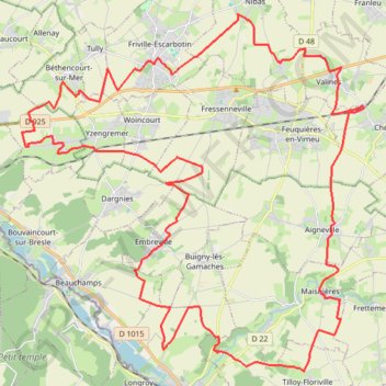 Trace GPS Sur les traces d'Eole - Friville-Escarbotin, itinéraire, parcours
