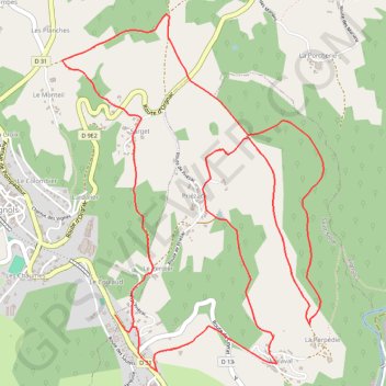 Trace GPS Les crêtes - Saint-Solve - Pays Vézère Auvézère, itinéraire, parcours