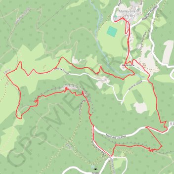 Trace GPS La Lunette de Malleval en boucle (Vercors), itinéraire, parcours