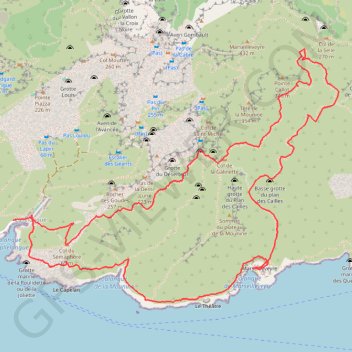Trace GPS Rando calanque de Callelongue (Marseille - 13), itinéraire, parcours