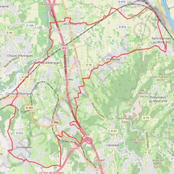 Trace GPS VTC_St_Germain_Dommartin_Azergues_25+10km, itinéraire, parcours