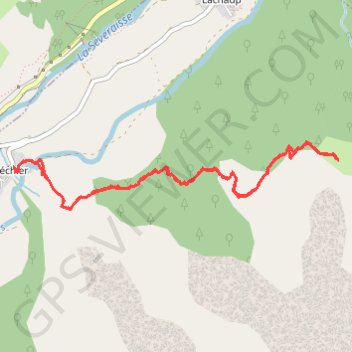 Trace GPS Le Séchier cabane du saut de la Vesse, itinéraire, parcours