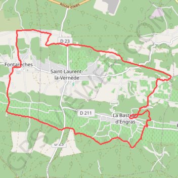 Trace GPS Chapelle Saint-Jean - La Bastide-d'Engras, itinéraire, parcours