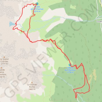 Trace GPS Lac de Belledonne, itinéraire, parcours