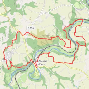 Trace GPS La vallée du Blavet - Le circuit de Bieuzy, itinéraire, parcours