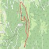Trace GPS Grand Colombier retour par les crêtes, itinéraire, parcours