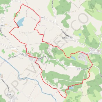 Trace GPS Saint-Loubouer - Vielle Tursan, itinéraire, parcours