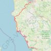 Trace GPS Les chemins de Saint-Michel - Cherbourg - Lessay, itinéraire, parcours
