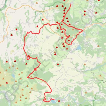 Trace GPS V2 - Laschamps (Espace Volcan) - Lac Chambon (Hotel le Grillon), itinéraire, parcours