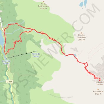 Trace GPS Lurien : apex ossalois, itinéraire, parcours