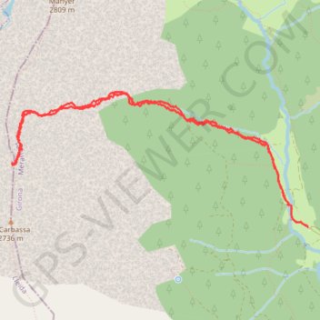 Trace GPS La Carabassa, itinéraire, parcours