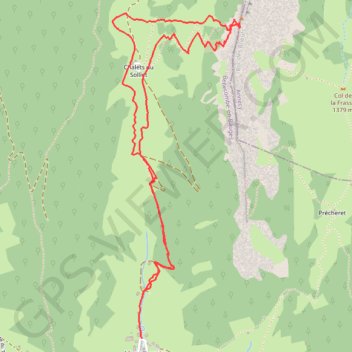 Trace GPS Roc des boeufs skis, itinéraire, parcours