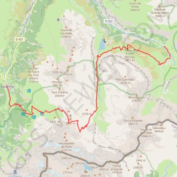 Trace GPS [Itinéraire] Etape 4 : du village de Gavarnie au hameau de Héas (Gèdre), itinéraire, parcours