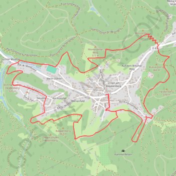 Trace GPS Sentier autour de Soucht, itinéraire, parcours