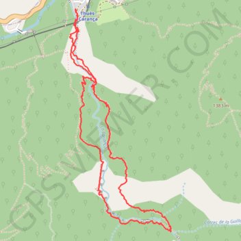 Trace GPS Gorges de la Carança, itinéraire, parcours