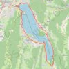 Trace GPS Tour du lac d'Annecy, itinéraire, parcours