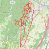 Trace GPS Forêt du Touvet, sentiers et chemins, itinéraire, parcours