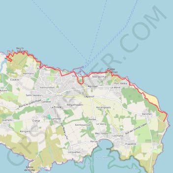 Trace GPS Île de Groix (56), itinéraire, parcours