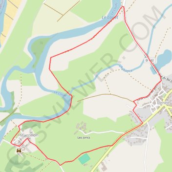 Trace GPS Vallée de Denée, itinéraire, parcours