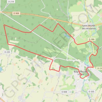 Trace GPS À mi-chemin entre bocage et forêt - Bagnoles-de-l'Orne, itinéraire, parcours