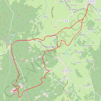 Trace GPS Le Grand Testavoyre - Araules, itinéraire, parcours