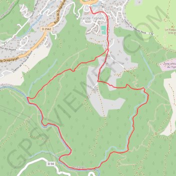 Trace GPS Val de Siagne, itinéraire, parcours